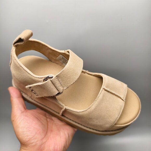UGG Womens Sand Suede Platform Sandals - Picture 2 of 7